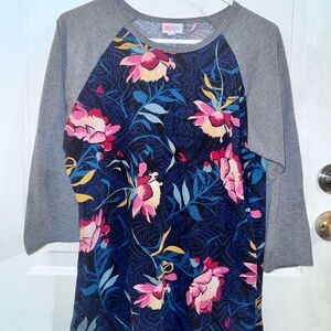 LuLaRoe Floral Long Sleeve Top